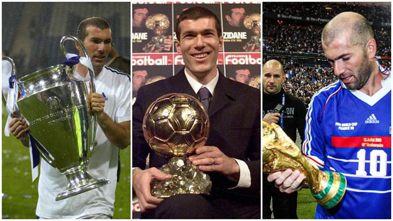 Zinedine Zidane gặt hái được nhiều thành công cấp câu lạc bộ và đội tuyển quốc gia